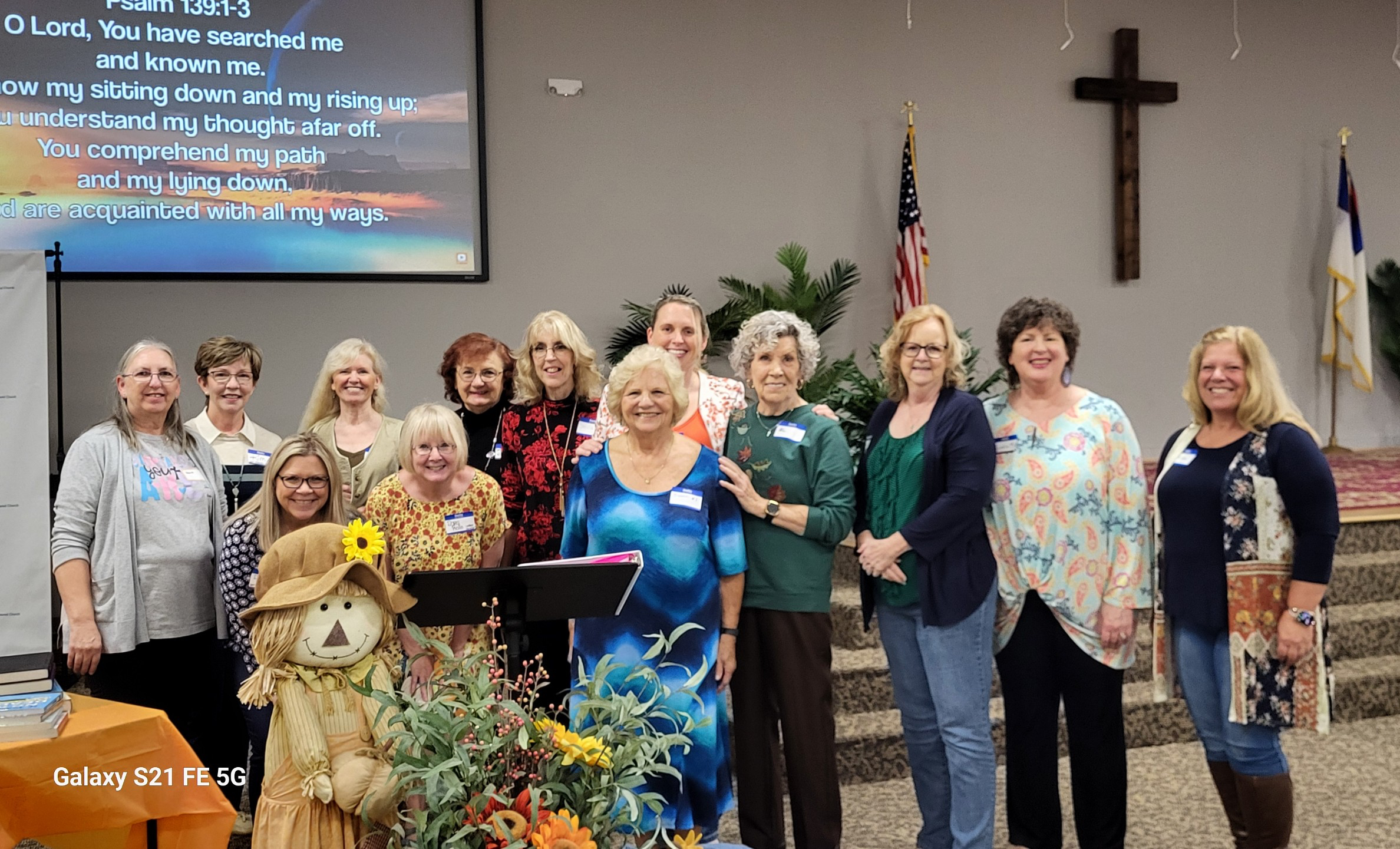 Senior adults gathered in fellowship at Burnsview